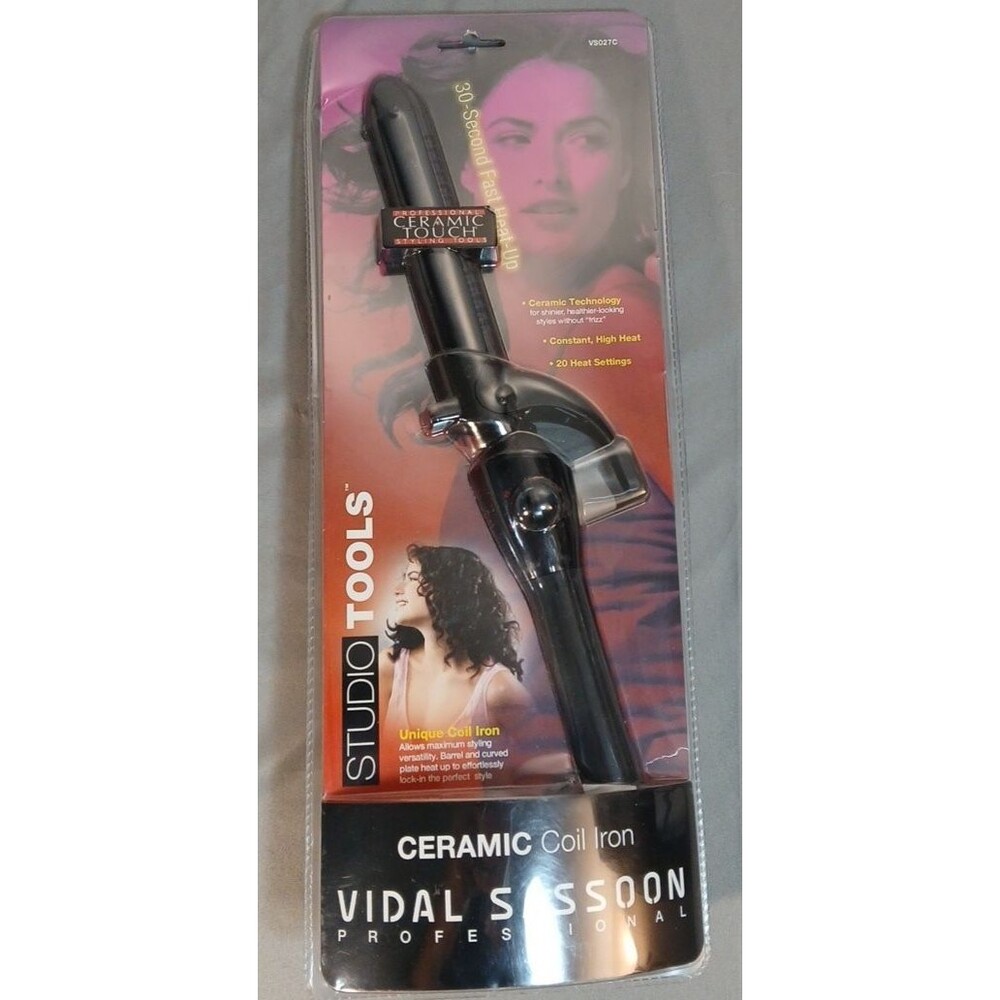 Vidal Sassoon Professional Studio Tools Ceramic Curling Iron- New in Box 2004-05